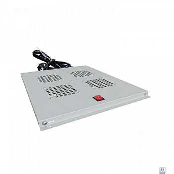 NTSS Модуль вентиляторный NTSS потолочный для шкафов серии R глубиной 800мм на 4 элемента потолочный без термостата, серый RAL 7035 NTSS-FAN4/800