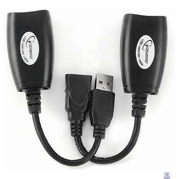 Gembird UAE-30M USB 2.0 кабель удлинительный AM/AF/RJ45Fx2  по витой паре