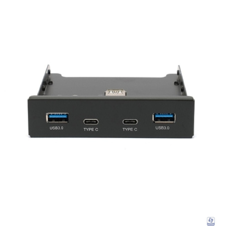 Gembird Планка USB 3.0 на переднюю панель 3.5", 2 порта USB и 2 порта Type-C (FP3.5-USB3-2A2C)