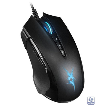 A4Tech X89 черный оптическая (2400dpi) USB (7but) [1147672]
