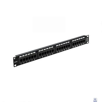Rexant (04-0021) Панель коммутационная 19", 1U, 24 порта, UTP, RJ-45, CAT 5e