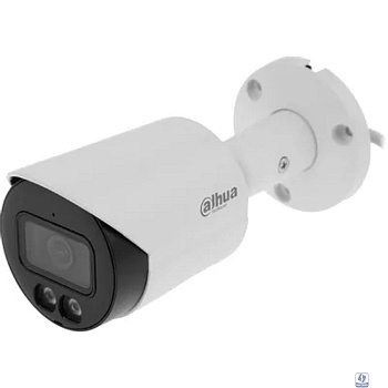 DAHUA DH-IPC-HFW2449SP-S-IL-0280B Уличная цилиндрическая IP-видеокамера SmartDualLight 4Мп, 1/2.9” CMOS, объектив 2.8мм, видеоаналитика, микрофон, ИК 30м, LED 30м, IP67, металл