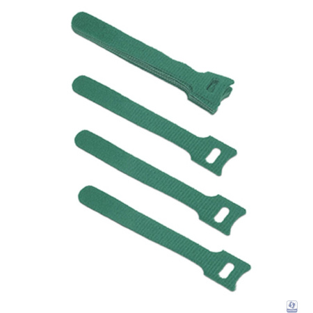 Cabeus CLAMP-125-GN Хомут для кабеля, липучка с мягкой застежкой, 125x14 мм, зеленый (10 шт.)