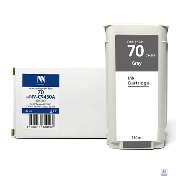 Струйный картридж NVP 70 (NV-C9450A) Gray для HP DesignJet Z2100/Z3100/Z3200/Z5200/Z5400 (130 мл) совместимый