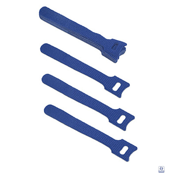 Cabeus CLAMP-125-BL Хомут для кабеля, липучка с мягкой застежкой, 125x14 мм, синий (10 шт.)