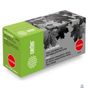 Тонер Картридж Cactus CS-C046HBK черный (6300стр.) для Canon LBP 653Cdw/654Cx/MF732Cdw/734Cdw/735Cx