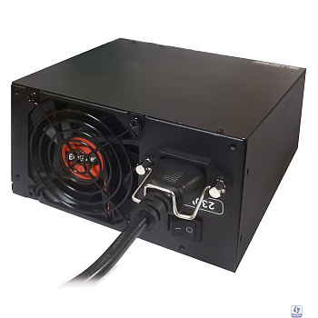 Exegate EX221641RUS-S Блок питания 500PPX RTL, ATX, SC, black, APFC, 14cm, 24p+(4+4)p PCI-E,4*IDE,5*SATA, FDD + кабель 220V с защитой от выдергивания