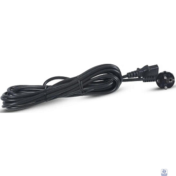 Кабель питания Cablexpert Schuko-C13, VDE, 3x0.75мм2, 10A, с заземлением, 1.8м, черный, пакет [PC-186-VDE]