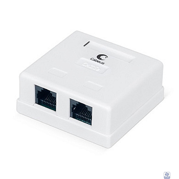 Cabeus WS-8P8C-Cat.5e-2 Розетка компьютерная RJ-45, категория 5e, двойная, внешняя, Dual IDC