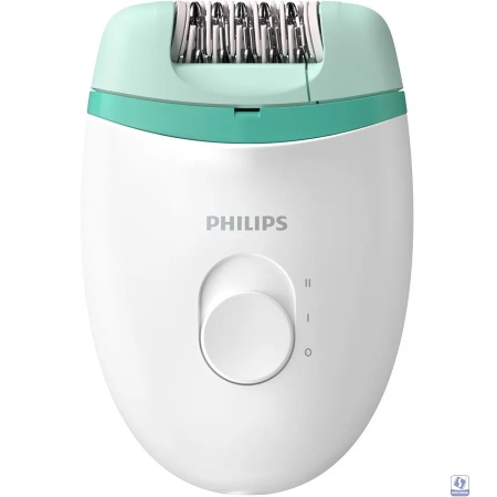 Повреждение упаковки Эпилятор Philips BRE224/00 скор.:2 насад.:1 белый/мятный
