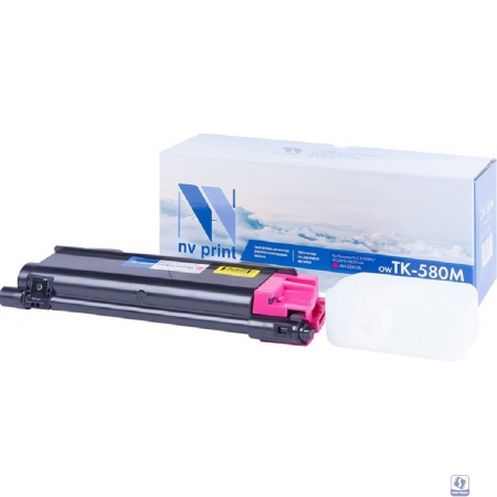 Картридж NVP совместимый NV-TK-580 Magenta для Kyocera Ecosys P6021/ P6021cdn/ FS C5150/ C5150DN (2800k)