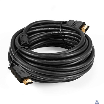 Exegate EX294693RUS Кабель HDMI ExeGate EX-CC-HDMI-10.0F (19M/19M, 10м, v1.4b, ферритовые кольца, позолоченные контакты)