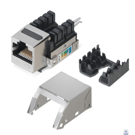 Rexant (02-0072) Модуль Keystone Jack RJ-45(8P8C), FTP экранированный, CAT 5e, тип 90 градусов PRO