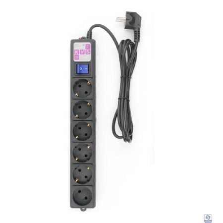 Power Cube Фильтр-удлинитель 1,9м 6 р 16А SPG6-B1,9M (21887), черный