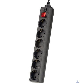 Perfeo Сетевой фильтр "POWER+",PF_A4670 (1,8м, 6 розеток, черный (PF-PP-6/1,8-B))