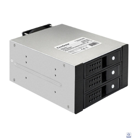 Exegate EX291656RUS Корзина для HDD ExeGate HS335-02 (универсальная, на 3*3,5"/2.5" SATA HDD, занимает 2*5,25" отсека, RTL)