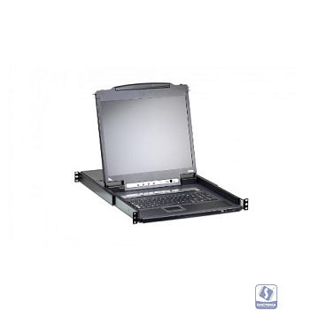 16-портовый IP KVM-переключатель с ЖК-дисплеем Slideaway/ATEN/ SINGLE RAIL 16P PS/2-USB LCDKVMP 17INCH WIH IP