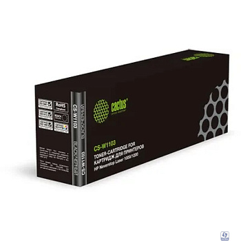Картридж лазерный Cactus CS-W1103 черный (2500стр.) для HP Neverstop Laser 1000/1200