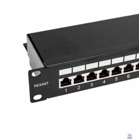 Rexant (02-0054) Панель коммутационная наборная 19", 1U, 24 порта, STP PRO