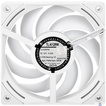 Thermalright Вентилятор TL-K12RW / Reverse / ARGB / 120mm PWM / TRTLK12RW
