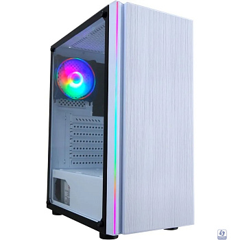 Корпус  Formula CL-3302W  RGB белый   , Midi-Tower, без БП,ATX   2xUSB2.0 1xUSB3.0 audio bott PSU