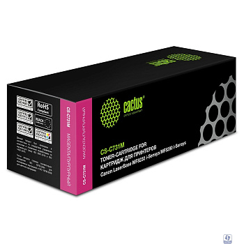 CACTUS Cartridge 731M Тонер Картридж CS-C731M пурпурный для LaserBase MF8230 i-Sensys/MF8280 i-Sensys (1800стр.)
