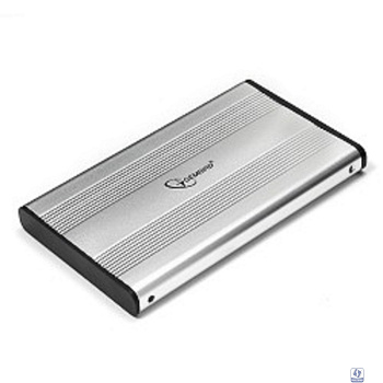 Gembird EE2-U2S-5-S Внешний корпус 2.5" Gembird EE2-U2S-5-S, серебро, USB 2.0, SATA, металл