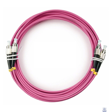 Cabeus FOP-50-OM4-FC-FC-5m Шнур оптический duplex FC-FC 50/125 mm OM4 5м LSZH