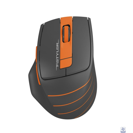 Мышь A4Tech Fstyler FG30 серый/оранжевый оптическая (2000dpi) беспроводная USB (6but)