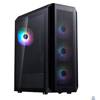 XPG VALOR AIR Plus black / ATX / tempered glass / 4x 120mm ARGB fans/front magnet filter/ VALORAIRPLUSMTA-BKCWW