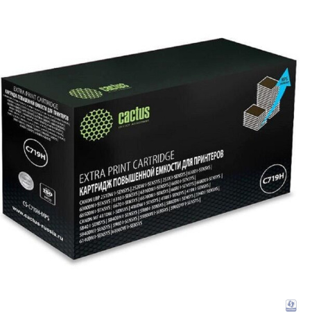 Тонер Картридж Cactus CS-C719H-MPS черный (8000стр.) для Canon MF5840dni-Sensys/MF5880dni; LBP6300i/