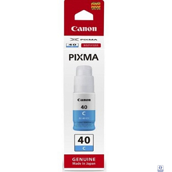 Canon GI-40C 3400C001 картридж струйный для Canon Pixma G5040/G6040, голубой,  70 мл.
