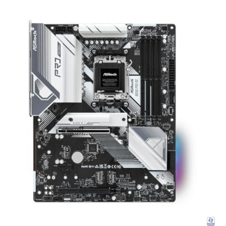 Asrock B650 PRO RS,Socket AM5, AMD B650, 4xDDR5-5200,HDMI+DP, 2xPCI-Ex16, 1xPCI-Ex1, 4xSATA3(RAID 0/1/10), 3xM.2, 8 Ch Audio, 1x2.5GLan, (6+3)xUSB2.0, (3+2)xUSB3.2, (1+1)xUSB3.2 Type-C™, ATX, RTL, 