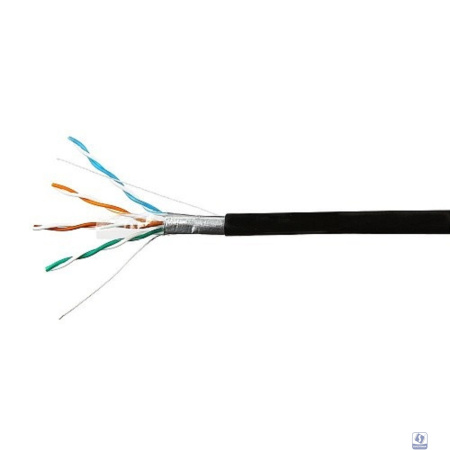 SkyNet Кабель FTP outdoor 4x2x0,46, медный, FLUKE TEST, кат.5e, однож., 100 м, box, черный [CSL-FTP-4-CU-OUT/100]