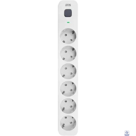 PowerCom Сетевой фильтр Powercom SP-06W 5,0 м 5.0м (6 розеток) белый/серый (коробка) (1928700)
