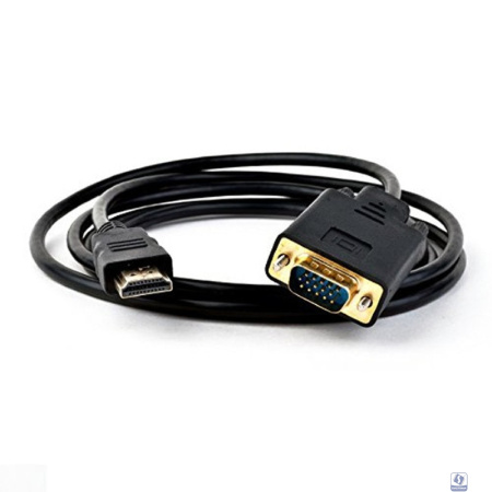ORIENT Кабель-адаптер HDMI M  C702 --> VGA 15M, длина 1.8 метра, черный