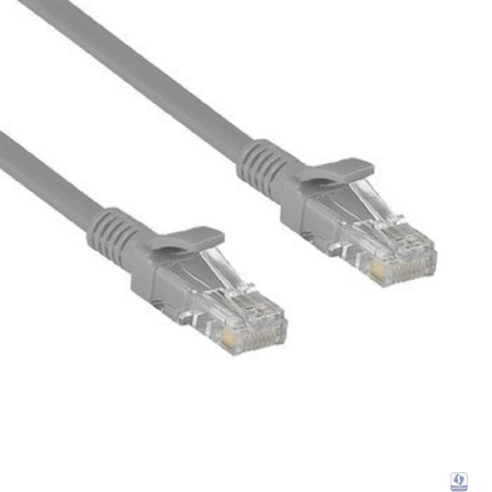 Exegate EX282014RUS Патч-корд медный UTP-RJ45-RJ45-5e-CU-5M-GY, UTP, cat.5e, 5м, серый