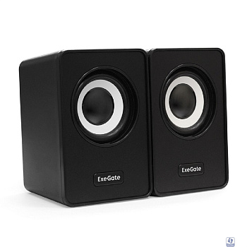 Exegate EX287054RUS Акустическая система 2.0 ExeGate Disco 120 (питание USB, 2х3Вт (6Вт RMS), 100-20000Гц, черный)