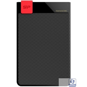 Silicon Power Portable HDD 1TB Diamond D30  USB 3.1 , USB 3.1 , Slim design, Black (SP010TBPHDD3SS3K)