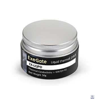 Exegate EX296178RUS Жидкая термопрокладка ExeGate EX-LQPD (6 Вт/(м•К), 50г банка)