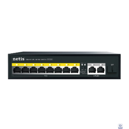 Netis P110GH Коммутатор 10PORT 10/100M 8POE+2XGE+SFP 
