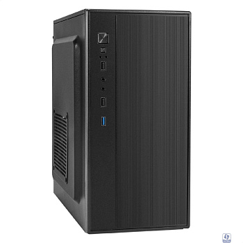 Exegate EX299266RUS Корпус Minitower ExeGate BAA-408U-UNS450 (mATX, БП UNS450 с вент. 12см, 2*USB+1*USB3.0, HD Audio, черный)