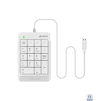 Числовой блок A4Tech Fstyler FK13P белый USB slim для ноутбука (FK13P WHITE)