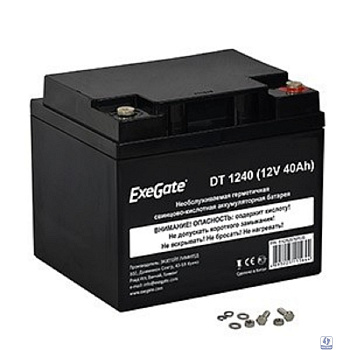 Exegate EX282976RUS Аккумуляторная батарея DT 1240 (12V 40Ah, под болт М5)