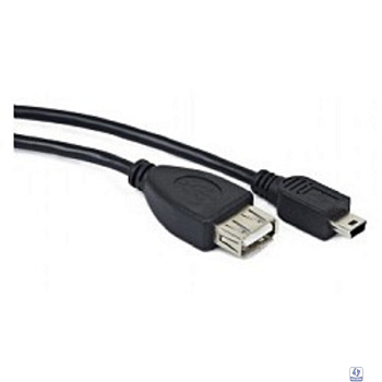Gembird/Cablexpert  A-OTG-AFBM-002 AF/Mini-BM,  Кабель USB 2.0 OTG , 0.15м, пакет 
