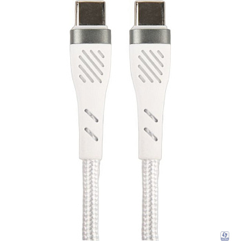PERFEO Кабель USB C вилка - C вилка, 60W, белый, длина 1 м., POWER (C1104)