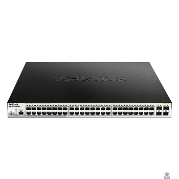 D-Link DGS-1210-52MP/ME/B2A PROJ Управляемый L2 коммутатор с 48 портами 10/100/1000Base-T и 4 портами 1000Base-X SFP (порты 1-8 PoE 802.3af/at, порты 9-48 PoE 802.3af, PoE-бюджет 370 Вт)