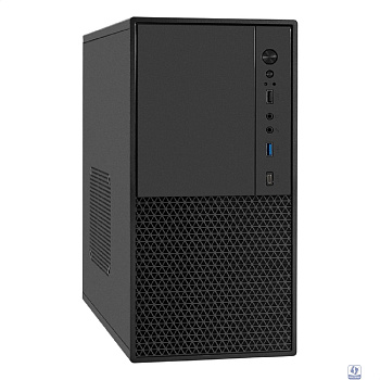 Exegate EX299078RUS Корпус Minitower ExeGate BAA-308MUC-AAA350 (mATX, БП AAA350 с вент. 8см, 1*USB+1*USB3.0+1*TypeC, HD Audio, черный)