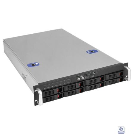 Exegate EX296380RUS Серверный корпус ExeGate Pro 2U660-HS08 <RM 19", высота 2U, глубина 660, БП 1200ADS, 8xHotSwap, USB>