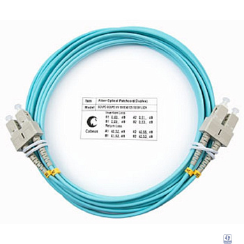 Cabeus FOP-50-SC-SC-7m Шнур оптический duplex SC-SC 50/125 mm OM3 7м LSZH